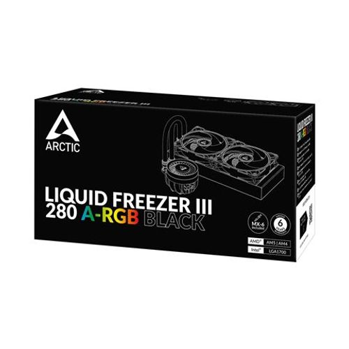 Vodeno hlađenje za procesor Arctic Liquid Freezer III 280 A-RGB (crno) slika 1