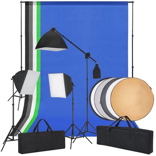 Oprema za Foto Studio sa Softbox Svjetlima, Pozadinama i Reflektorom slika 10