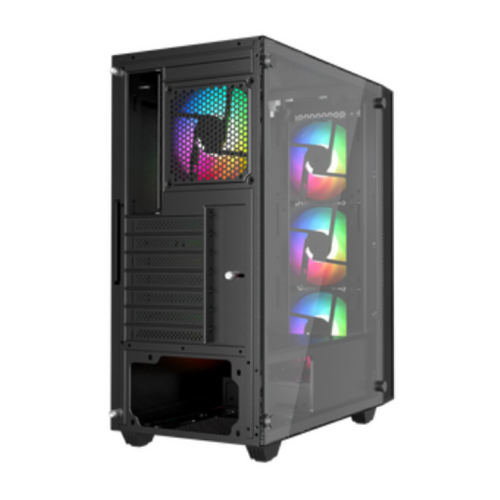 Kuciste Raidmax Obsidian window/black, 4x 120mm RGB/Bez napajanja slika 2