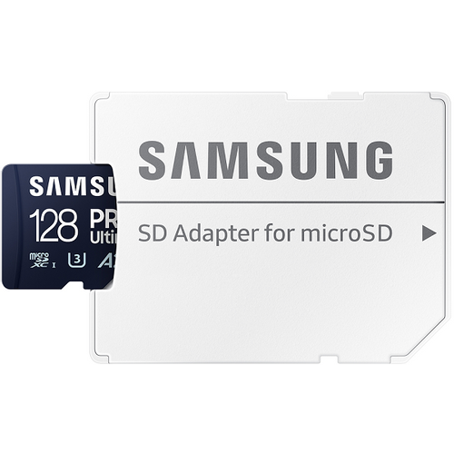 Samsung MB-MY128SA/WW MicroSD 128GB, PRO Ultimate, SDXC, UHS-I U3 V30 A2, Read up to 200MB/s, Write up to 130 MB/s, for 4K and FullHD video recording, w/SD adapter slika 2