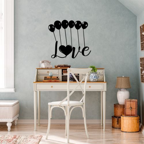 Wallity Metalna zidna dekoracija, Balloons Love - 493 slika 2