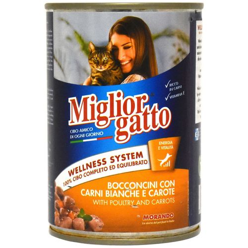 Miglior hrana za mačke u limenci, Perad s mrkvom, 405 g slika 1