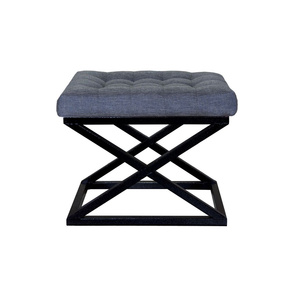 Capraz - Pouffe u crno-plavoj boji slika 1