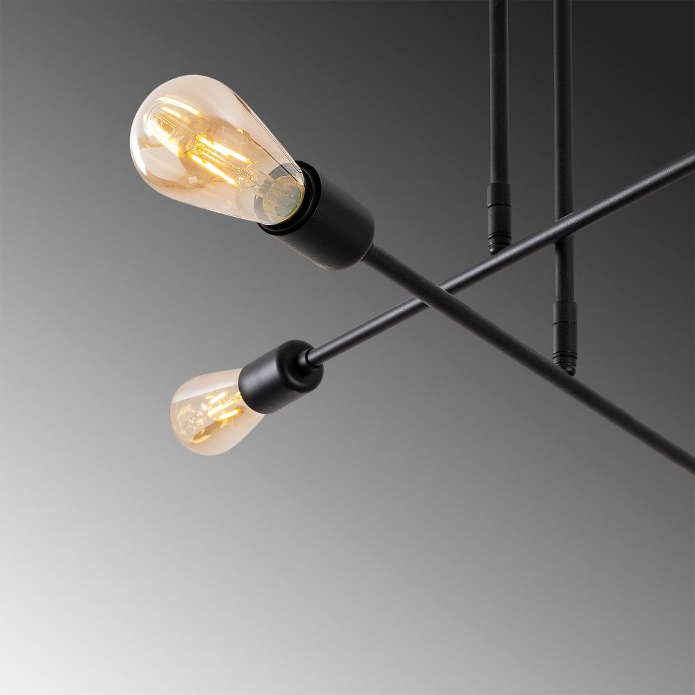 Luster Crni Avangardni 'Flower - 161 - AV' slika 6