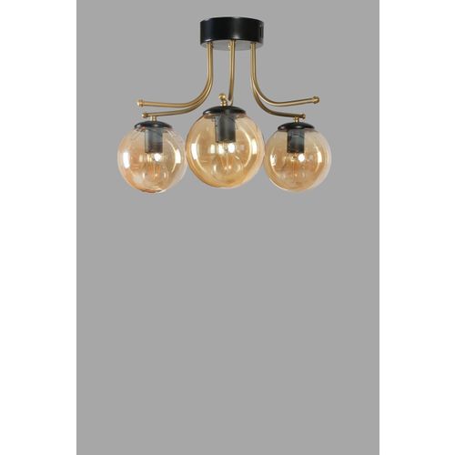 Roma 3 Lü Siyah Bal Camlı Avize Amber
Black Chandelier slika 3