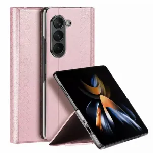 DUX DUCIS Bril – kožna maska ​​za Samsung Galaxy Z Fold5 5G pink