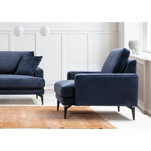 Atelier Del Sofa Fotelja wing PAPIRA tamnoplava, Papira Armchair - Navy Blue