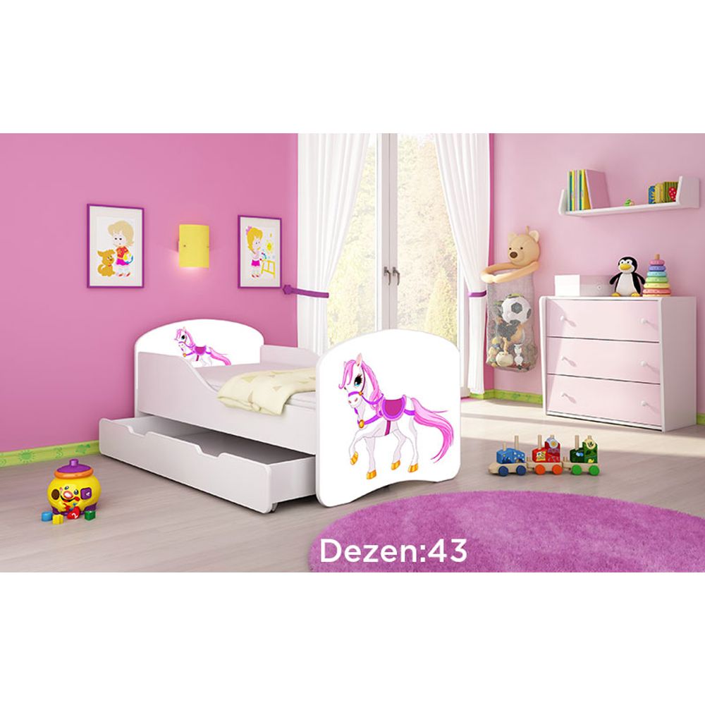 ACMA Dječiji krevet Acma I sa ladicom - 180x80cm - Dezen 43 slika 2