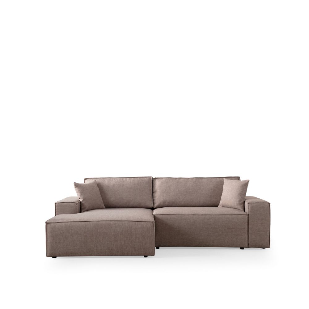 Pırlo Kutni Sofa na Razvlačenje - Smeđa slika 4