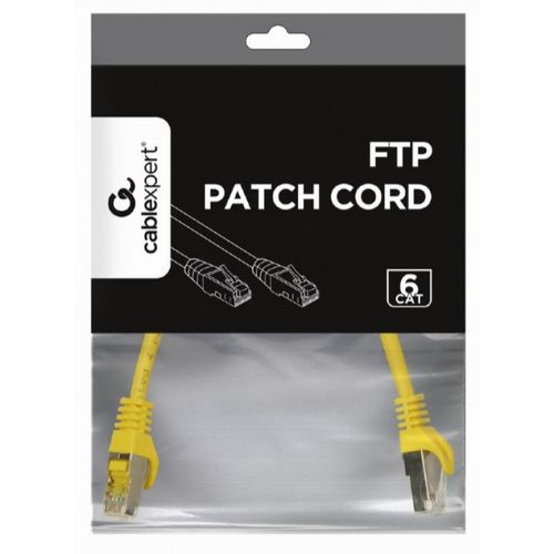 PP6-0.25M/Y Gembird Mrezni kabl, CAT6 FTP Patch cord 0.25m yellow slika 2