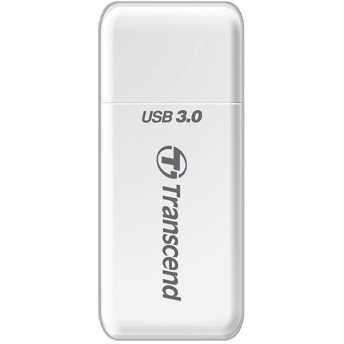 Transcend TS-RDF5W Card reader, Mini F5, USB3.0, SD/MicroSD SDHC/SDXC/UHS-I, White slika 1