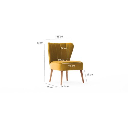 Layla - Gold Gold Wing Chair slika 6