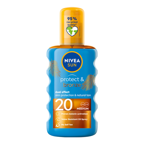 NIVEA Sun Protect & Bronze ulje u spreju za zaštitu od sunca SPF 20 200 ml slika 1