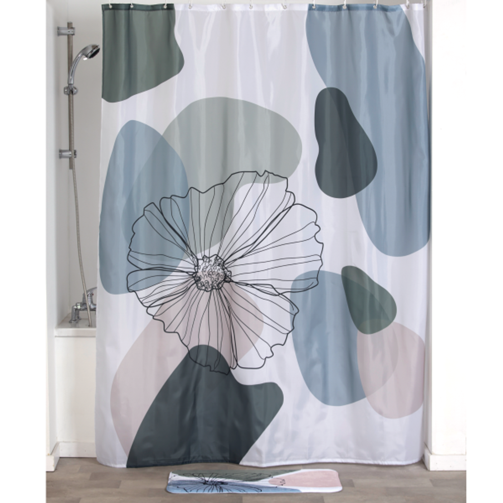 Tendance zavjesa za kadu 180x200cm poliester, flowers slika 1