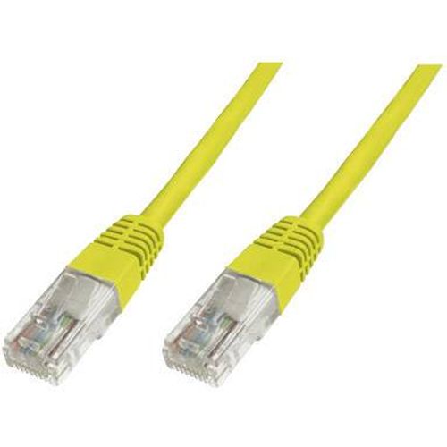 Digitus DK-1511-005/Y RJ45 mrežni kabel, Patch kabel cat 5e U/UTP 0.50 m žuta  1 St. slika 2