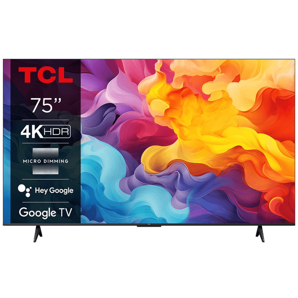 TCL 75"V6B 4K HDR TV Google OSHDR10 and HDR HLG; HDMI 2.1;Game Master 2.0; Dolby Audio slika 1