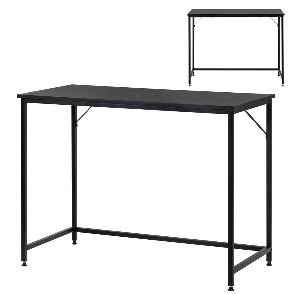 Radni stol 100 x 50 x 76 cm, crni slika 2