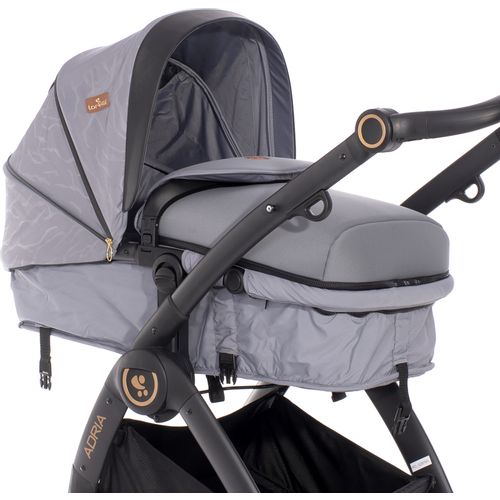 LORELLI ADRIA Kolica Grey 2u1 SET: Košara + Putna Torba + Zimska Navlaka (do 15 kg) slika 9