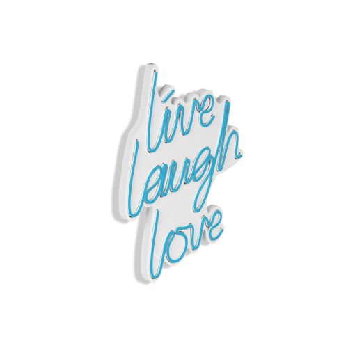 Wallity Ukrasna plastična LED rasvjeta, Live Laugh Love - Blue slika 7