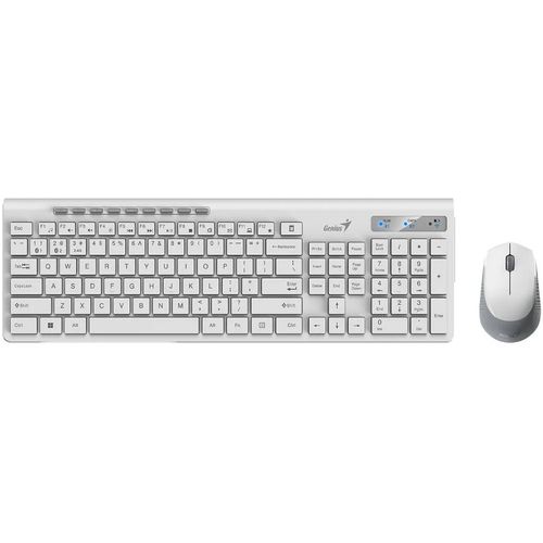 GENIUS SlimStar 8230 Wireless USB US bela tastatura+ miš slika 2