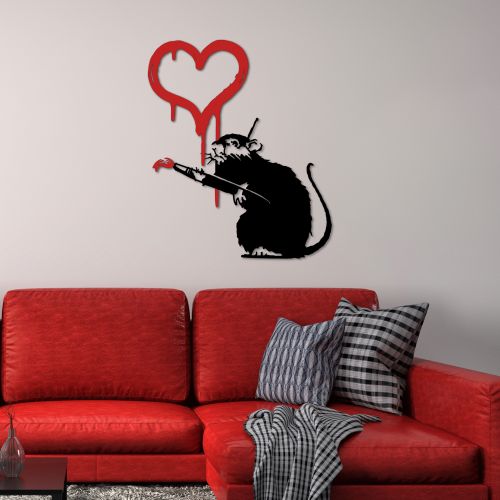 Wallity Metalna zidna dekoracija Banksy Metal 08 slika 3