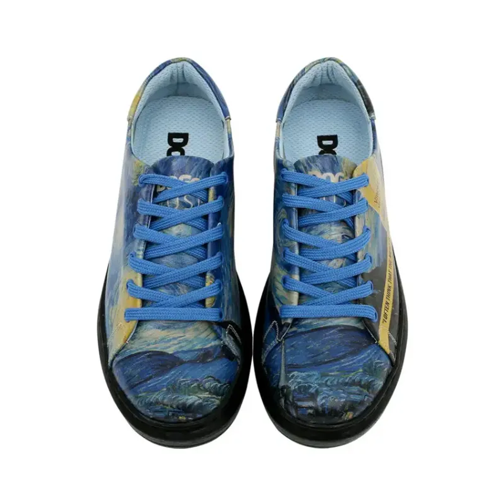 DOGO Ženske patike Myra Vincent Van Gogh The Starry Night slika 2