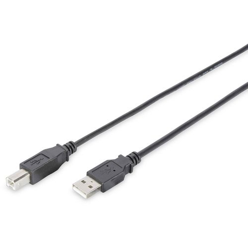 Digitus USB kabel USB 2.0 USB-A utikač, USB-B utikač 5.00 m crna okrugli, dvostruko zaštićen DB-300105-050-S slika 3