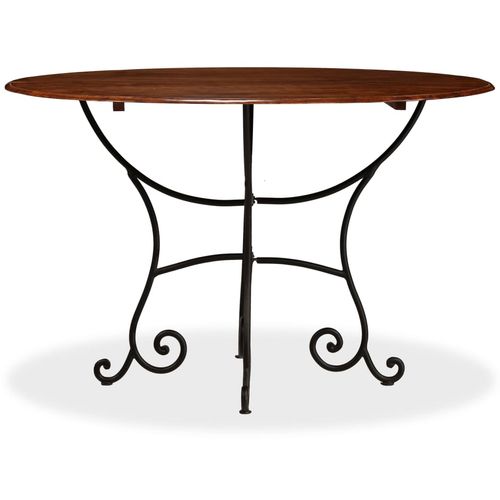 Blagovaonski stol 120x76 cm bagremovo drvo s premazom boje meda slika 22