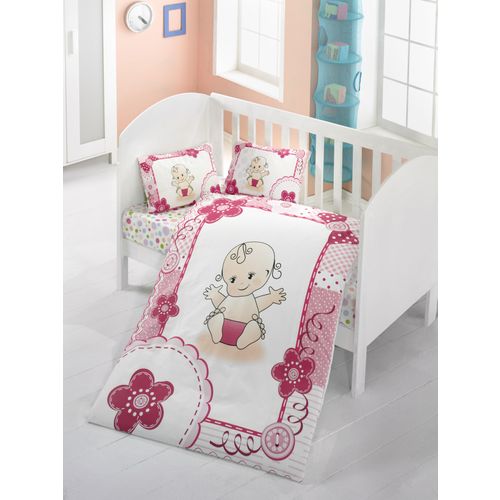 Colourful Cotton Komplet posteljine za bebe od ranforcea Baby slika 1