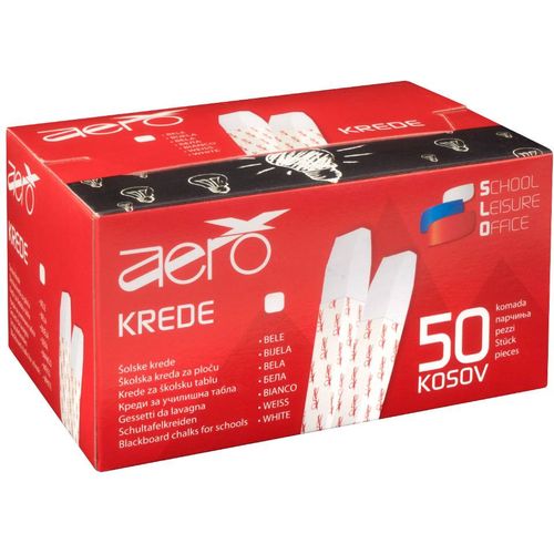 Aero Školska kreda Bijela Velika 50 kom 8320-0101 slika 2