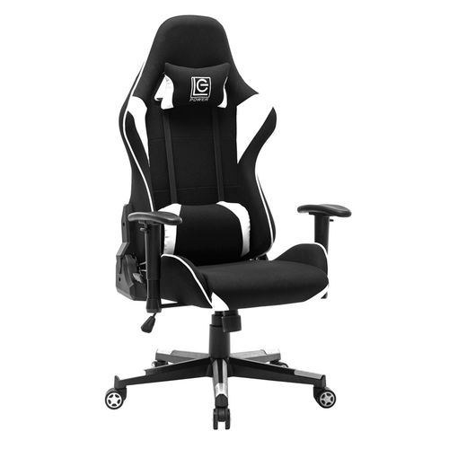 GAMING STOLICA LC Power LC-GC-703BW Gaming Chair Black/White slika 1