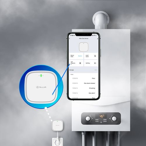 Tellur Smart WiFi gas sensor, bijeli slika 13