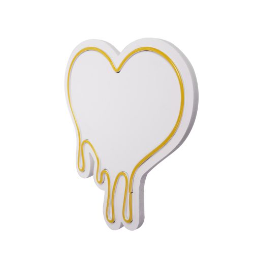 Wallity Ukrasna plastična LED rasvjeta, Melting Heart - Yellow slika 5