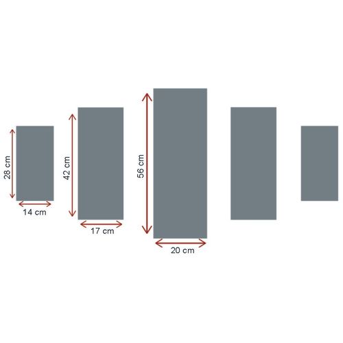 Wallity Dekorativna slika MDF -a (5 komada), ST276 slika 3