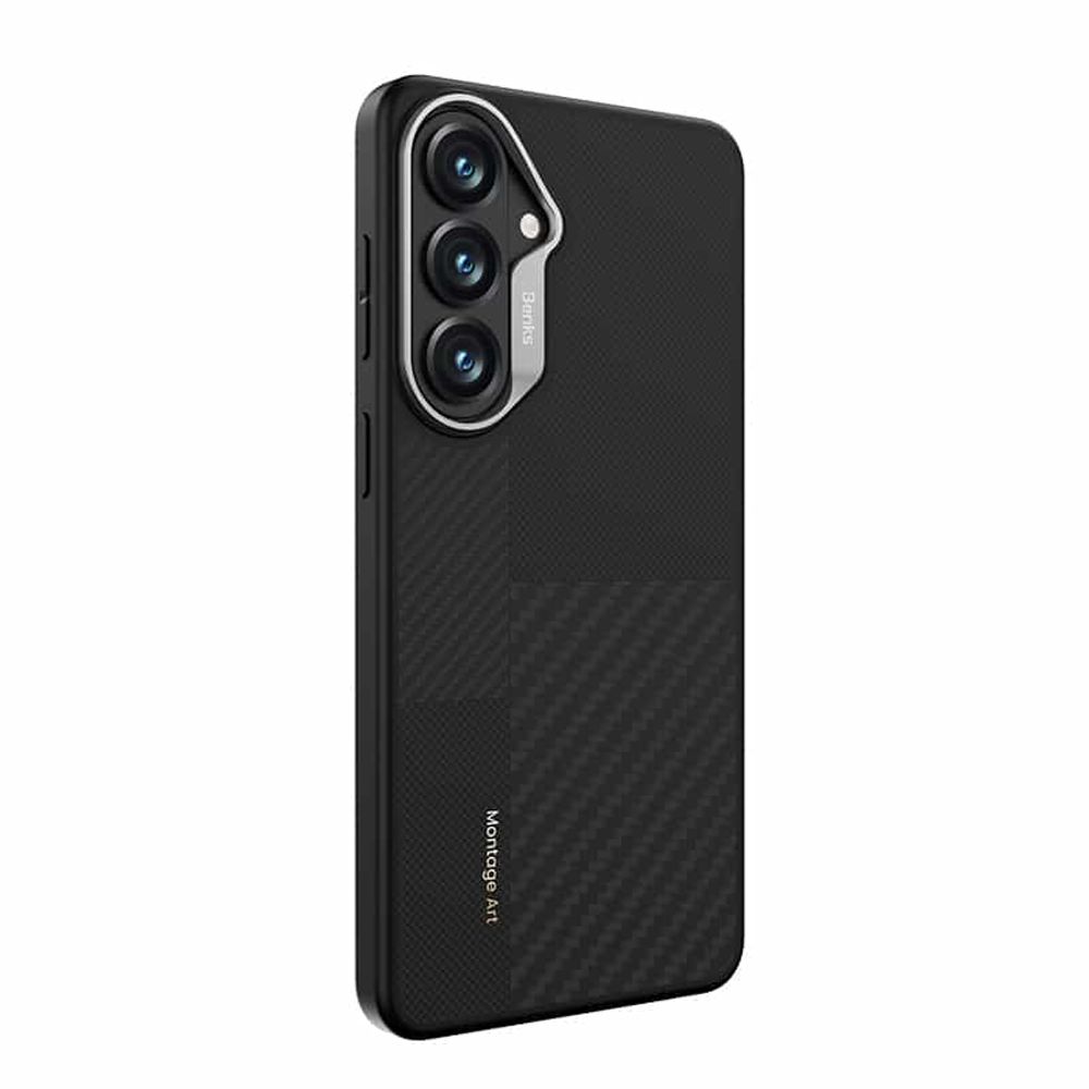 Benks Montage Magnetic Armor Pro Kevlar maska ​​s metalnim okvirom za Samsung Galaxy S26 crna slika 4