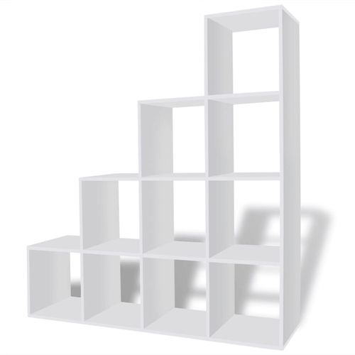 242550 Staircase Bookcase/Display Shelf 142 cm White slika 29