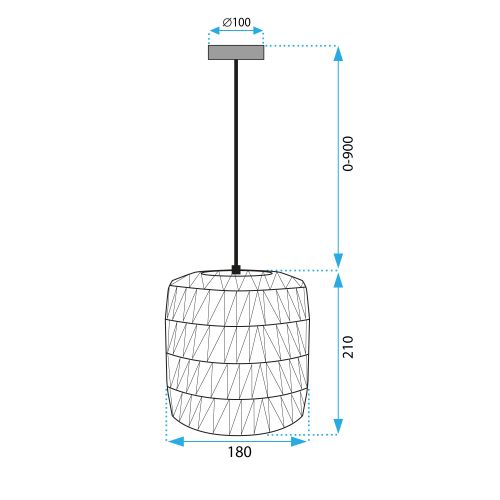 Lampa Viseća APP1252-1CP slika 9