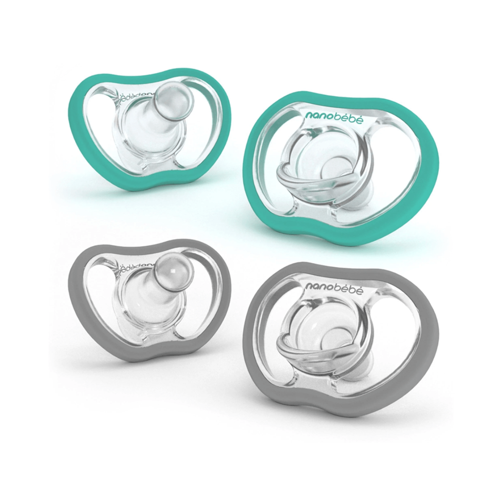 Nanobébé® Duda varalica Active Flexy 4m+, 4kom - Mint/Siva slika 1
