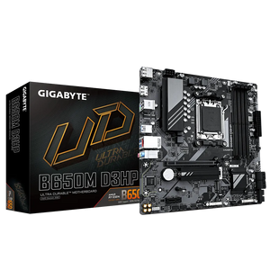 GIGABYTE Matična ploča Desktop B650M D3HP (AM5, 4xDDR5, 1xHDMI, 2xDP, 2.5GbE LAN, mATX, Retail)