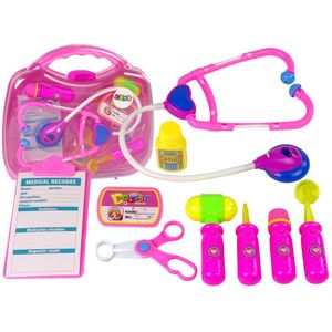 Dječji set liječničkih instrumenata na baterije, rozi