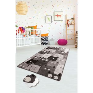 Conceptum Hypnose  Cats - Grey Multicolor Carpet (100 x 160)