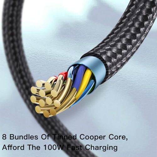 Yesido - podatkovni kabel (CA88) - Type-C do 2 x Type-C 100 W 480 Mbps 140 cm - crni slika 3