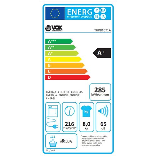 VOX sušilica rublja THP810T1A slika 4