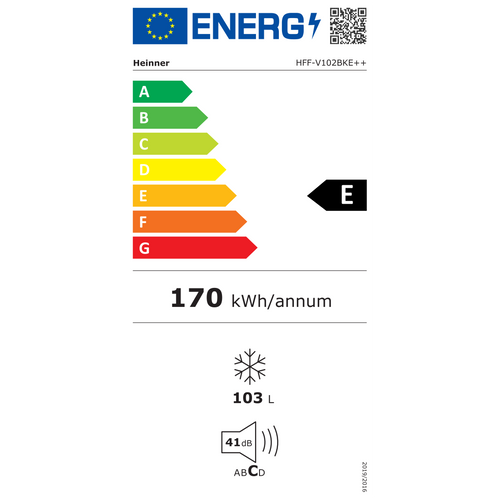 Heinner zamrzivač HFF-V102BKE++ slika 2