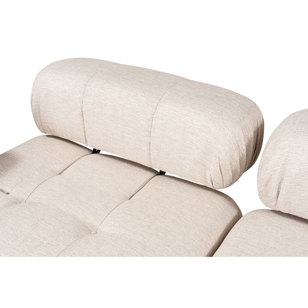 Doblo 3 Sjedala sa Pouffom (L1-O1-1R-Pouffe) - Svijetlosmeđi Kutni Sofe slika 13