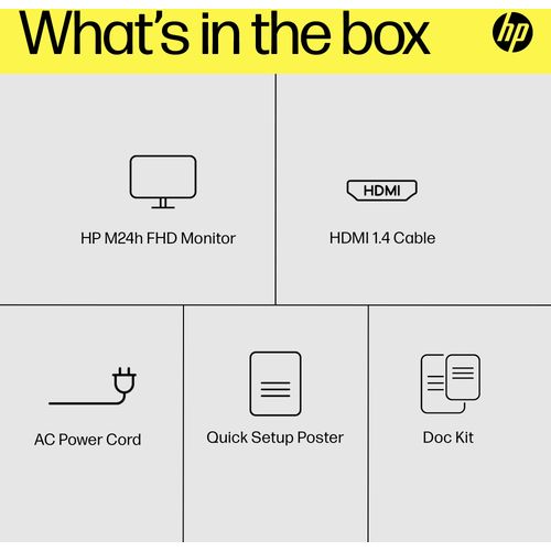 HP Monitor 23.8" M24h IPS/1920x1080/75Hz/5ms/HDMI, VGA/FreeSync/VESA/visina 76D15AA slika 16