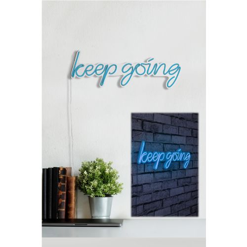 Wallity Ukrasna plastična LED rasvjeta, Keep Going - Blue slika 2