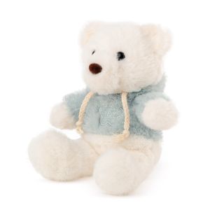 Amek plišana igračka Bear with blue blouse 29 cm - White