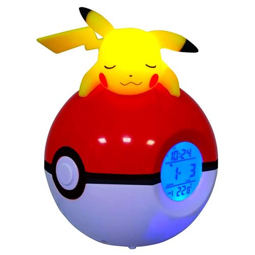 Pokemon Pikachu Pokeball svjetiljka alarm clock slika 5