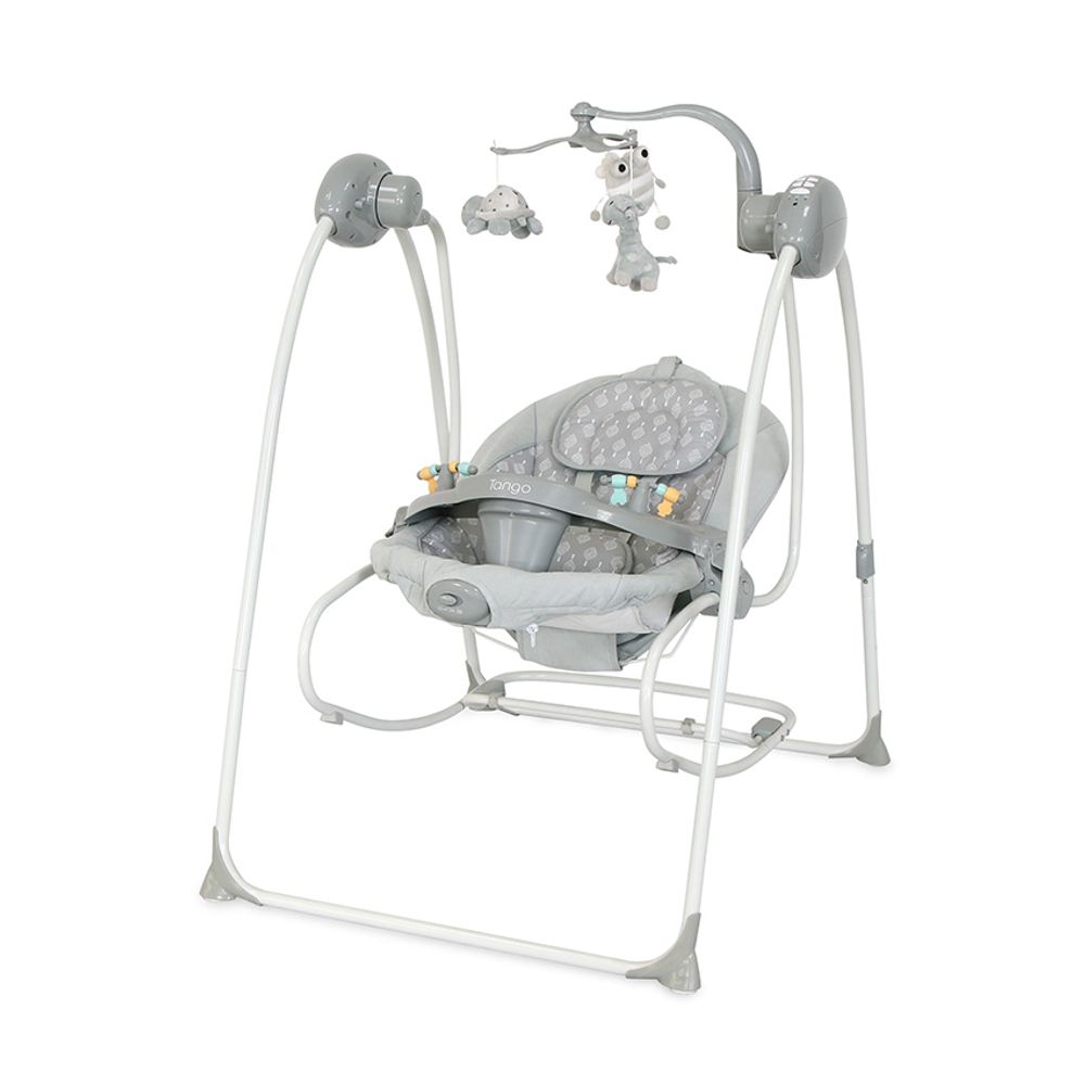 Lorelli Električna ljuljačka za bebe Tango 2U1, Grey Trees slika 1